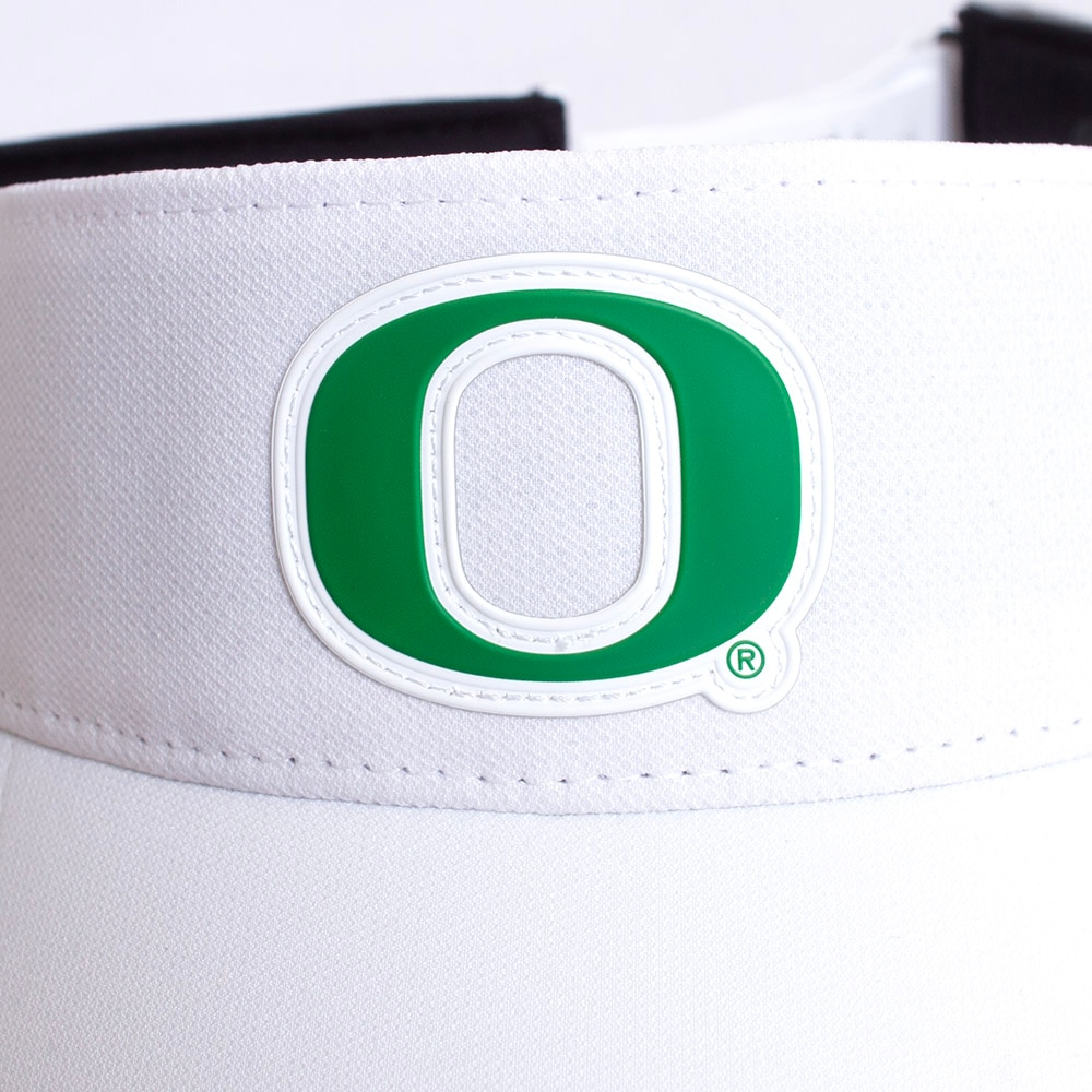 Classic Oregon O, Nike, White, Visor, Performance/Dri-FIT, Accessories, Unisex, Football, Sideline, Ace, 799089